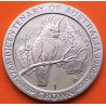 ISLA DE MAN 1 CORONA 1988 1788 CACATUA Bicentenary of Australia KM.222 MONEDA DE NICKEL SC-