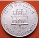 GIBRALTAR 1 CORONA 1967 CASTILLO y LLAVE SIMBOLO DEL PEÑON KM.4 MONEDA DE NICKEL SC + Imperfecciones 1 Crown