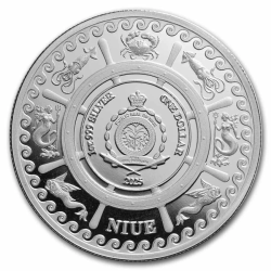 . @03 de JUNIO - Tirada 5.000@ NIUE 2 DOLARES 2026 THE KRAKEN MONEDA DE PLATA PURA OZ ONZA Criatura Marina