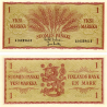 FINLANDIA 1 MARKKAA 1963 ESPIGAS DE CEREAL Pick 98.A (41) BILLETE SC Finnland UNC BANKNOTE