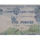 @CAMBOYA + LAOS + VIETNAM@ Indochina 1 PIASTRA 1954 Pick 105 BILLETE MBC+ Institu d'emission French L'Indochine 1 Dong 1954