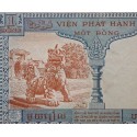 @CAMBOYA + LAOS + VIETNAM@ Indochina 1 PIASTRA 1954 Pick 105 BILLETE MBC+ Institu d'emission French L'Indochine 1 Dong 1954