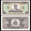 HAITI 1 GOURDE 1989 GENERAL TOSSANT LOUVERTURE Pick 253 BILLETE SC UNC BANKNOTE Une Gourde