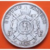 FRANCIA 5 FRANCOS 1867 BB Ceca de ESTRASBURGO Emperador NAPOLEON III KM.799.2 MONEDA DE PLATA MBC- Republique Francaise R/1