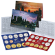 2008 UNITED STATES MINT UNCIRCULATED COIN SET D+P ESTADOS UNIDOS 1+5+10+25 CENTAVOS + 1/2 + 1 DOLAR 2008 INDIA y PRESIDENTES