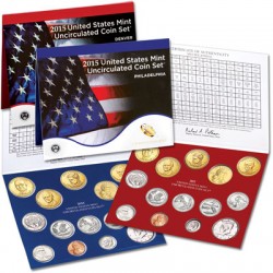 2015 UNITED STATES MINT UNCIRCULATED COIN SET D+P ESTADOS UNIDOS 1+5+10+25 CENTAVOS + 1/2 + 1 DOLAR 2015 INDIA y PRESIDENTES