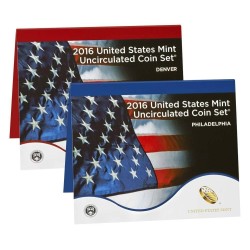 2016 UNITED STATES MINT UNCIRCULATED COIN SET D+P ESTADOS UNIDOS 1+5+10+25 CENTAVOS + 1/2 + 1 DOLAR 2016 INDIA y PRESIDENTES