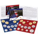 2016 UNITED STATES MINT UNCIRCULATED COIN SET D+P ESTADOS UNIDOS 1+5+10+25 CENTAVOS + 1/2 + 1 DOLAR 2016 INDIA y PRESIDENTES
