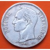 @ESCASA@ VENEZUELA 5 BOLIVARES 1910 LIBERTADOR SIMON BOLIVAR KM.24.2 MONEDA DE PLATA MBC- silver coin