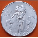MEXICO 100 PESOS 1978 JOSE MORELOS KM.483.2 MONEDA DE PLATA EBC- México silver 0,46 ONZAS R/4