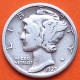 ESTADOS UNIDOS 10 CENTAVOS DIME 1927 P MERCURY KM.140 MONEDA DE PLATA MBC- USA silver coin
