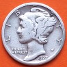 ESTADOS UNIDOS 10 CENTAVOS DIME 1927 P MERCURY KM.140 MONEDA DE PLATA MBC- USA silver coin