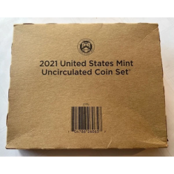 . 2021 UNITED STATES MINT UNCIRCULATED COIN SET D+P ESTADOS UNIDOS 1+5+10+10+25 CENTAVOS + 1/2 DOLAR KENNEDY + 1 DOLAR 2021