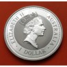 AUSTRALIA 1 DOLAR 1993 KOOKABURRA MONEDA DE PLATA PURA SC $1 Dollar Coin ONZA OZ OUNCE