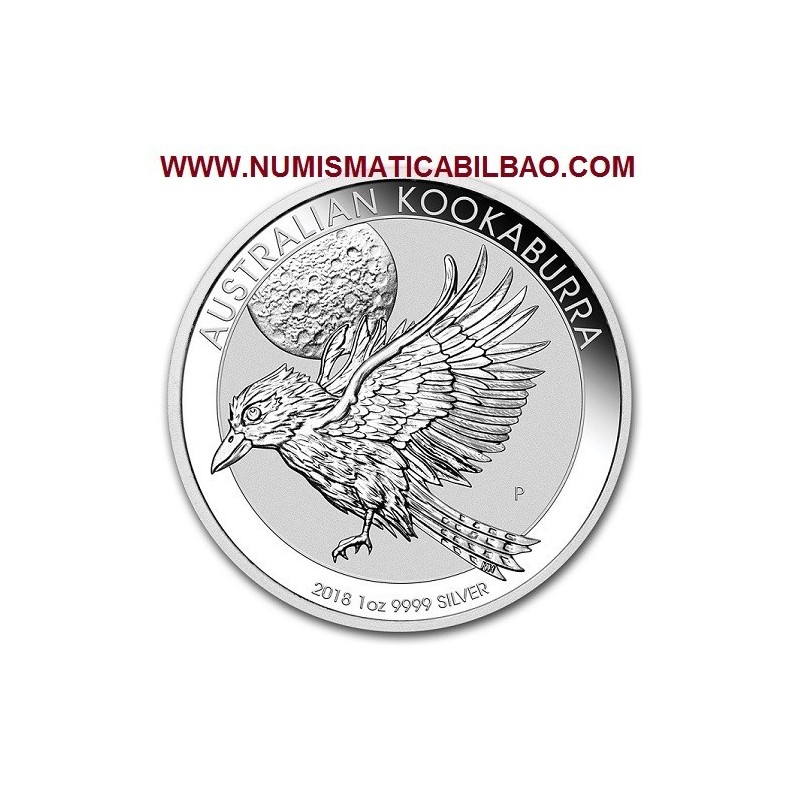 AUSTRALIA 1 DOLAR 2018 KOOKABURRA PAJARO MONEDA DE PLATA PURA $1 Dollar Coin OZ OUNCE silver bullion ONZA