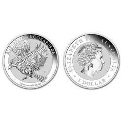 AUSTRALIA 1 DOLAR 2018 KOOKABURRA PAJARO MONEDA DE PLATA PURA $1 Dollar Coin OZ OUNCE silver bullion ONZA