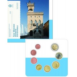 . @01 JULIO - EnvÍo@ SAN MARINO CARTERA OFICIAL EUROS 2026 SC 1+2+5+10+20+50 Cts. 1 EURO + 2 EUROS 2026 SET KMS