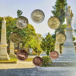 . @01 JULIO - Envío@ GRECIA CARTERA OFICIAL EUROS 2026 SC 1+2+5+10+20+50 Cts + 1€ + 2 EUROS 2026 EUROSET KMS 5000 uds