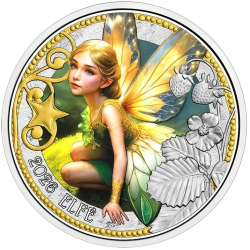 . @01 JULIO - Envío@ AUSTRIA 3 EUROS 2026 ELFO Serie Criaturas Místicas @COLORES@ 3ª MONEDA DE NICKEL Elfe