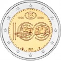 . @01 JULIO - Envío@ BELGICA 2 EUROS 2026 FERROCARRIL 100 Aniversario @COINCARD FRANCÉS@ 1ª MONEDA BIMETÁLICA Belgium