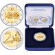 . @01 JULIO - Envío - PROOF@ BELGICA 2 EUROS 2026 FERROCARRIL 100 Aniversario ESTUCHE 1ª MONEDA BIMETÁLICA Belgium