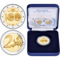 . @01 JULIO - Envío - PROOF@ BELGICA 2 EUROS 2026 FERROCARRIL 100 Aniversario ESTUCHE 1ª MONEDA BIMETÁLICA Belgium