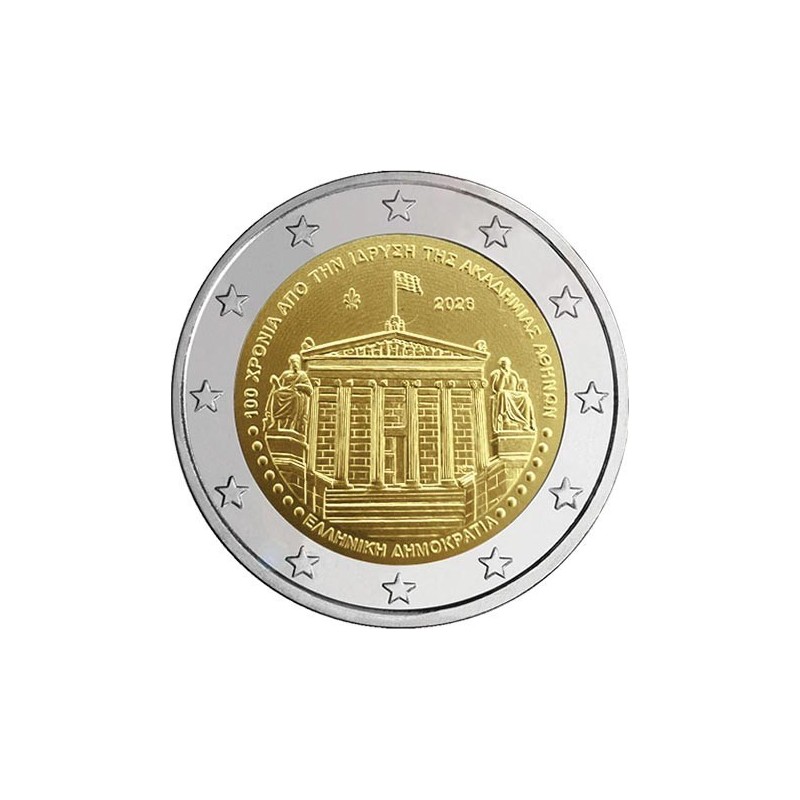 . @ENVÍO HOY@ GRECIA 2 EUROS 2026 ACADEMÍA DE ATENAS 1º MONEDA CONMEMORATIVA SC Greece