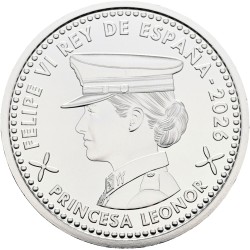 . ** 15 de JUNIO ENVÍO ** ESPAÑA CARTERA FNMT 60 EUROS 2026 INFANTA LEONOR - AVIÓN ACADEMIA DEL AIRE MONEDA DE PLATA PROOFLIKE