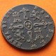 ESPAÑA Reina ISABEL II 8 MARAVEDIES 1845 Ceca de SEGOVIA KM.531.3 MONEDA DE COBRE MBC Spain Maravedis R/2