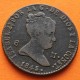 ESPAÑA Reina ISABEL II 8 MARAVEDIES 1845 Ceca de SEGOVIA KM.531.3 MONEDA DE COBRE MBC Spain Maravedis R/2
