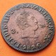 . @MUY RARA@ ESPAÑA Rey FERNANDO VII 3 MARAVEDIES 1826 Ceca de PAMPLONA MONEDA DE COBRE Spain 3 Maravedis 1826