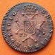 . @MUY RARA@ ESPAÑA Rey FERNANDO VII 3 MARAVEDIES 1826 Ceca de PAMPLONA MONEDA DE COBRE Spain 3 Maravedis 1826