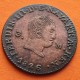 . @MUY RARA@ ESPAÑA Rey FERNANDO VII 3 MARAVEDIES 1826 Ceca de PAMPLONA MONEDA DE COBRE Spain 3 Maravedis 1826