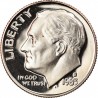 ESTADOS UNIDOS 10 CENTAVOS DIME 1983 S ROOSVELT KM.195A MONEDA DE NICKEL @PROOF@ USA 10 Cents coin