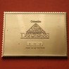 0,80 Onzas LINGOTE DE PLATA PURA y BAÑO DE ORO x ESPAÑA forma de sello 12 PESETAS - VIAJE AL CONTINENTE AMERICANO