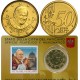 @OFERTA@ VATICANO 50 CENTIMOS 2013 BENEDICTO XVI COINCARD Nº 4 SELLO MUERTE DEL PAPA JUAN XXIII MONEDA DE LATON SC COIN CARD