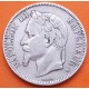 FRANCIA 5 FRANCOS 1868 BB Ceca de ESTRASBURGO Emperador NAPOLEON III KM.799.2 MONEDA DE PLATA R/4