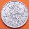 INGLATERRA 1/2 CORONA 1944 REY JORGE VI KM.856 MONEDA DE PLATA MBC UNITED KINGDOM Silver Half Crown WWII