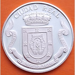. 0,42 Onzas x CIUDAD REAL MONEDA MEDALLA DE PLATA PURA 999 LA PUERTA DE TOLEDO 13,20 gramos ESPAÑA 1980