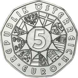 AUSTRIA 5 EUROS 2004 EUROCOPA DE FUTBOL JUGADOR y PORTERO MONEDA DE PLATA Österreich silver UNC