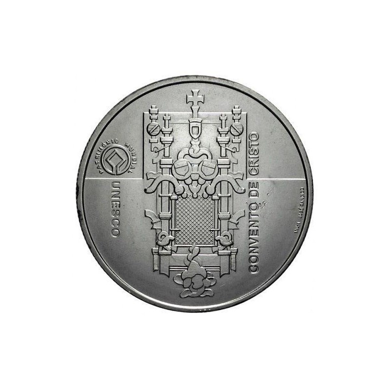PORTUGAL 5 EUROS 2004 CONVENTO DE CRISTO Serie UNESCO MONEDA DE PLATA SC SILVER