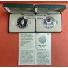 @ESTUCHE y CERTIFICADO@ IRLANDA 10 ECU 1990 VENADO KM.X.2 MONEDA DE PLATA PROOF Ireland silver 0,83 ONZAS