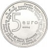 HOLANDA 5 EUROS 2004 AMPLIACION DE EUROPA KM.252 MONEDA DE PLATA SC Netherlands 0,37 ONZAS