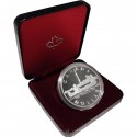 @ESTUCHE y CERTIFICADO@ CANADA 1 DOLAR 1984 TORONTO 150 ANIVERSARIO INDIOS EN CANOA KM.140 MONEDA DE PLATA PROOF Silver Dollar