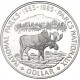 @ESTUCHE y CERTIFICADO@ CANADA 1 DOLAR 1985 ALCE NATIONAL PARKS 1885 KM.143 MONEDA DE PLATA PROOF Dollar silver