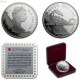 @ESTUCHE y CERTIFICADO@ CANADA 1 DOLAR 1986 VANCOUVER LOCOMOTORA DE FERROCARRIL TREN KM.149 MONEDA DE PLATA PROOF Silver Dollar