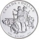 @ESTUCHE y CERTIFICADO@ CANADA 1 DOLAR 1990 EXPLORADOR HENRY KELSEY e INDIO NATIVO KM.170 MONEDA DE PLATA PROOF Silver Dollar