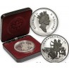 @ESTUCHE y CERTIFICADO@ CANADA 1 DOLAR 1990 EXPLORADOR HENRY KELSEY e INDIO NATIVO KM.170 MONEDA DE PLATA PROOF Silver Dollar