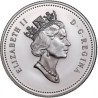 @ESTUCHE y CERTIFICADO@ CANADA 1 DOLAR 1996 FLOR MCINTOSH KM.275 MONEDA DE PLATA PROOF Silver Dollar