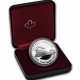 @ESTUCHE y CERTIFICADO@ CANADA 1 DOLAR 1986 VANCOUVER LOCOMOTORA DE FERROCARRIL TREN KM.149 MONEDA DE PLATA PROOF Silver Dollar